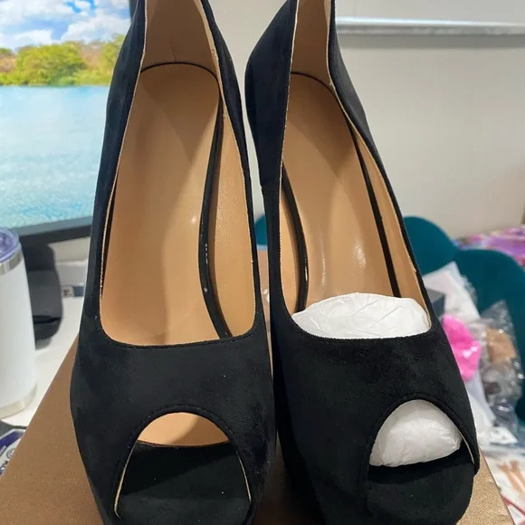Beautiful peep toe heels size 10 - Picture 5 of 7
